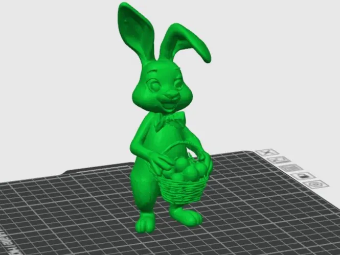 easterbunny with eggs