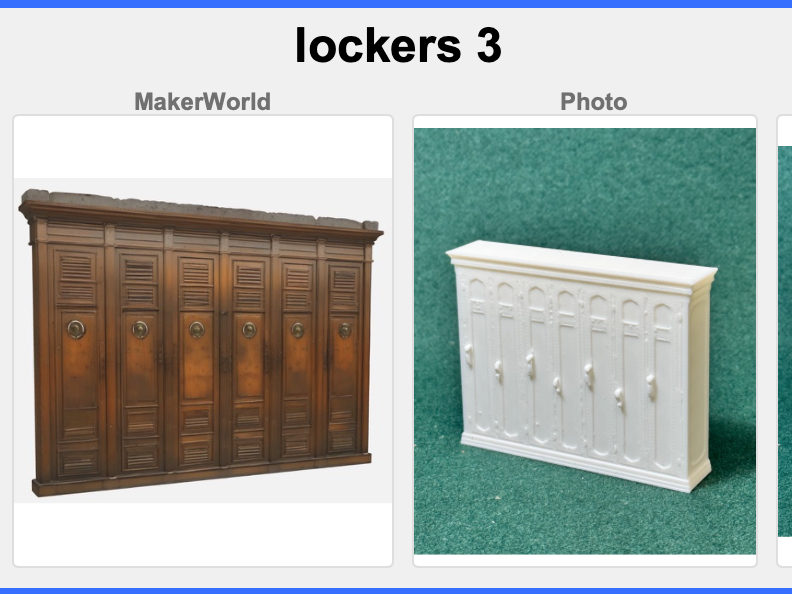 RPG • Dollhouse • Mini: Victorian Era lockers 1
