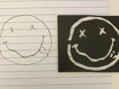 Nirvana Logo Stencil