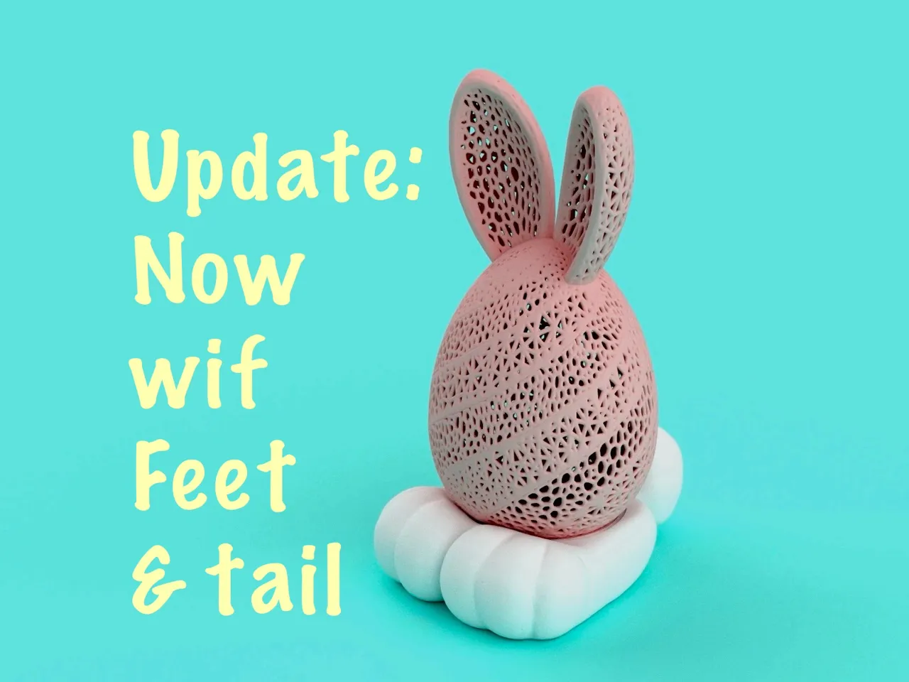 Easter Bunny Egg Lamp view 3