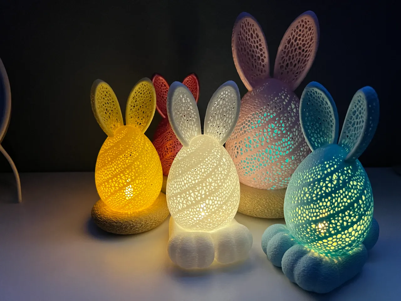 Easter Bunny Egg Lamp view 2