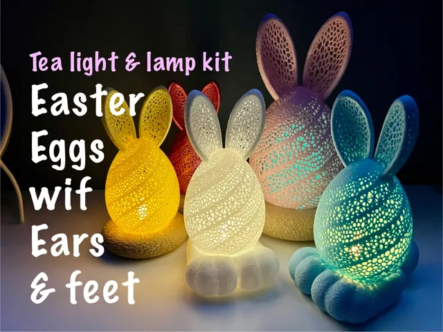Easter Bunny Egg Lamp
