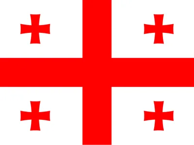 Georgia flag key chain 