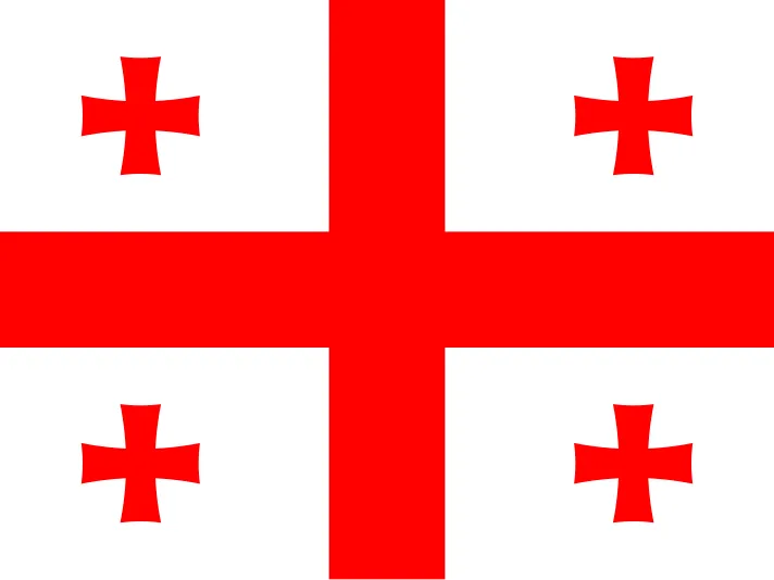 Georgia flag key chain