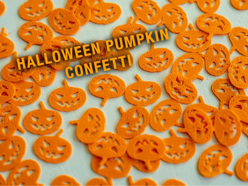 Halloween pumpkin confetti