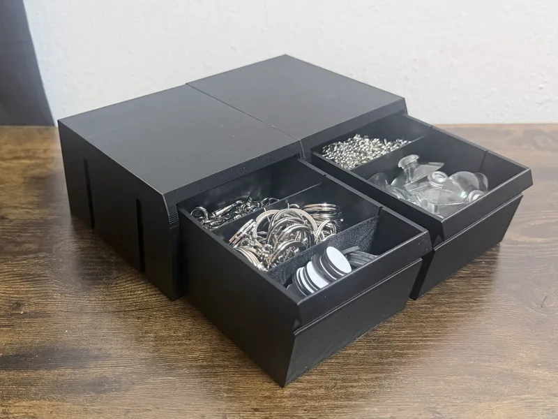 Small Modular Storage Bin Organizer