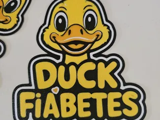 Duck Fiabetes Diabetes Keychain