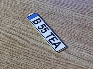 European License Plate - Customizable - NO AMS