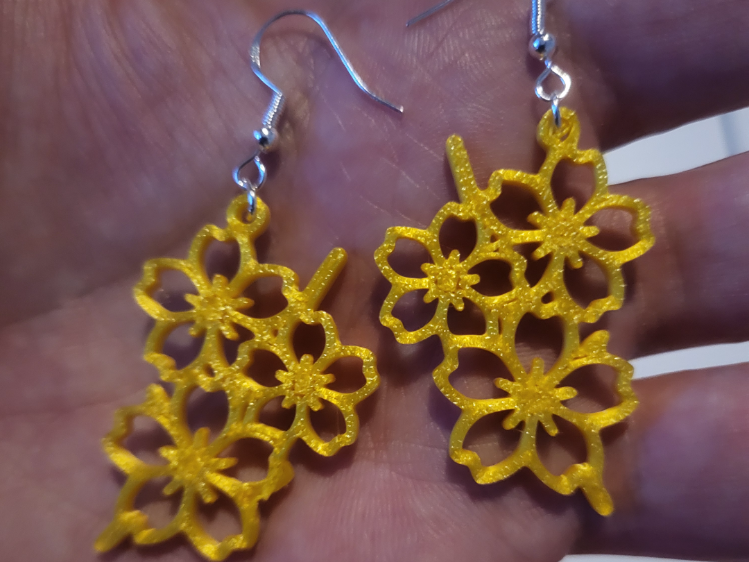 Boucles d'oreilles - 091 - Impression facile 3D model