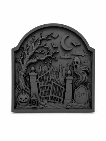 Figura decorativa: Midnight Graveyard Gate Desk Decor — vista de referencia 2