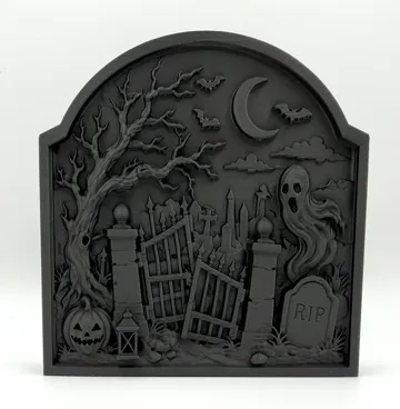 Figura decorativa: Midnight Graveyard Gate Desk Decor — vista de referencia 3