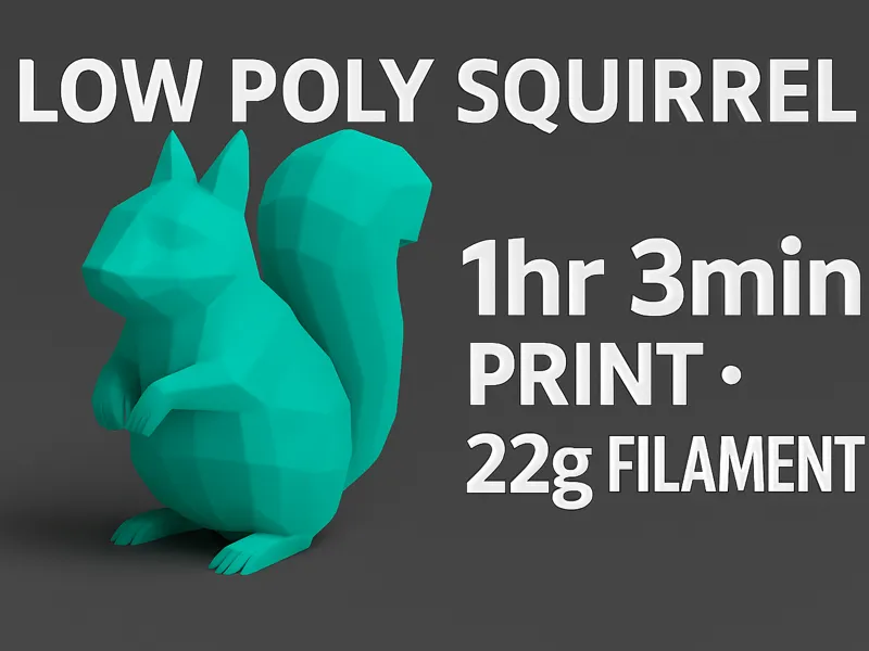 Low Poly Squirrel