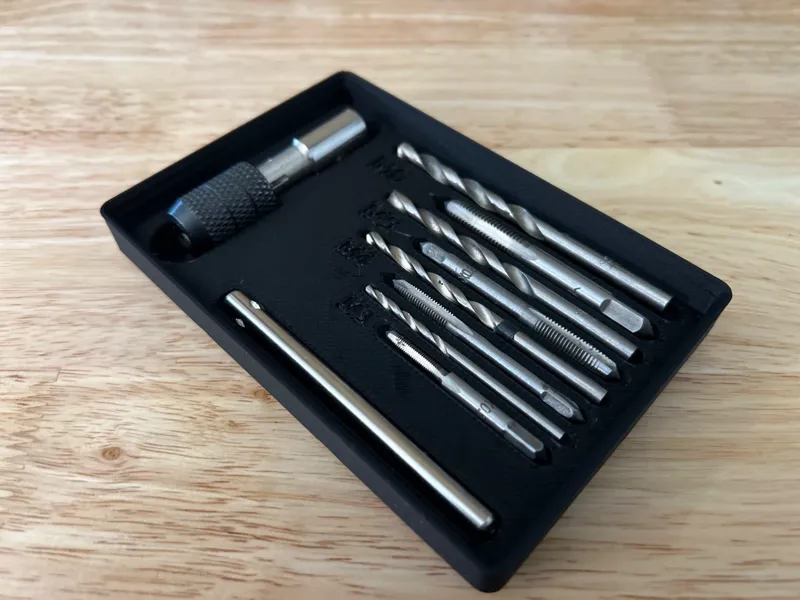 Gridfinity Drill Bit & Tap Holder