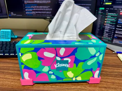 Stay Put Kleenex Tissue Box Holder: End the Slide!