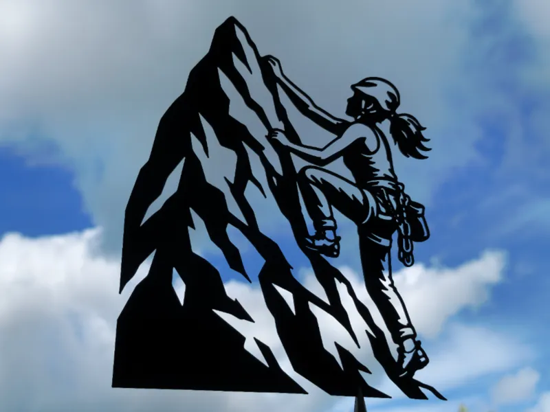 Female Climber Wall Art