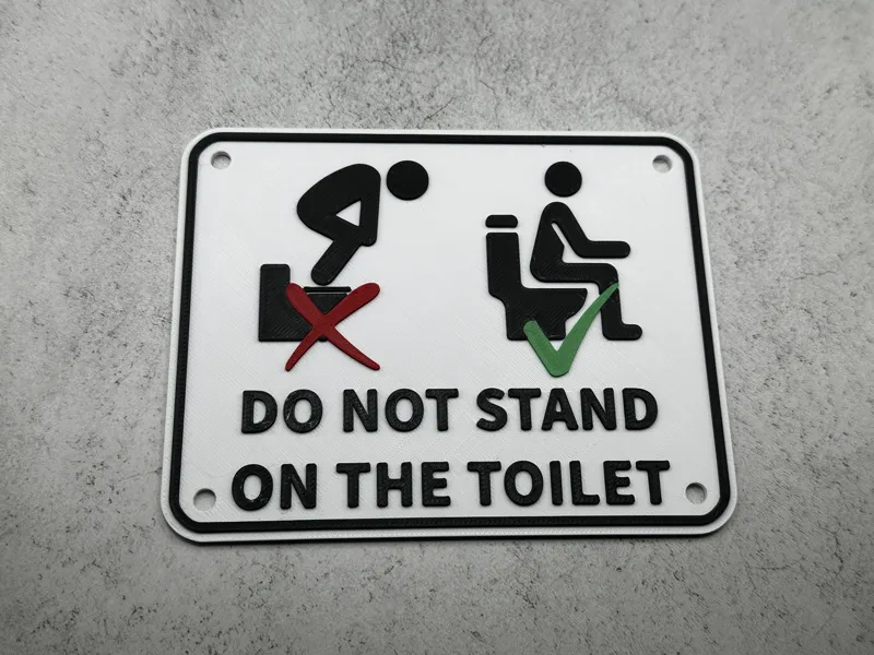 Toilet Sign - Sit dont Stand
