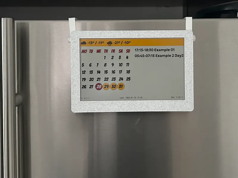Calendar ESP32 ePaper 7.5