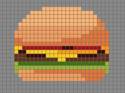 pixel puzzle burger (no ams needed)