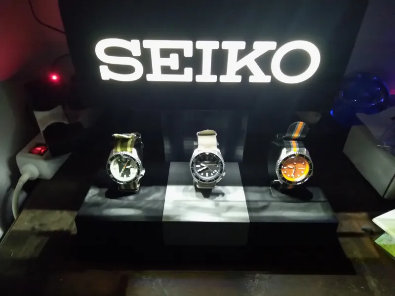 Iluminated Seiko display stand