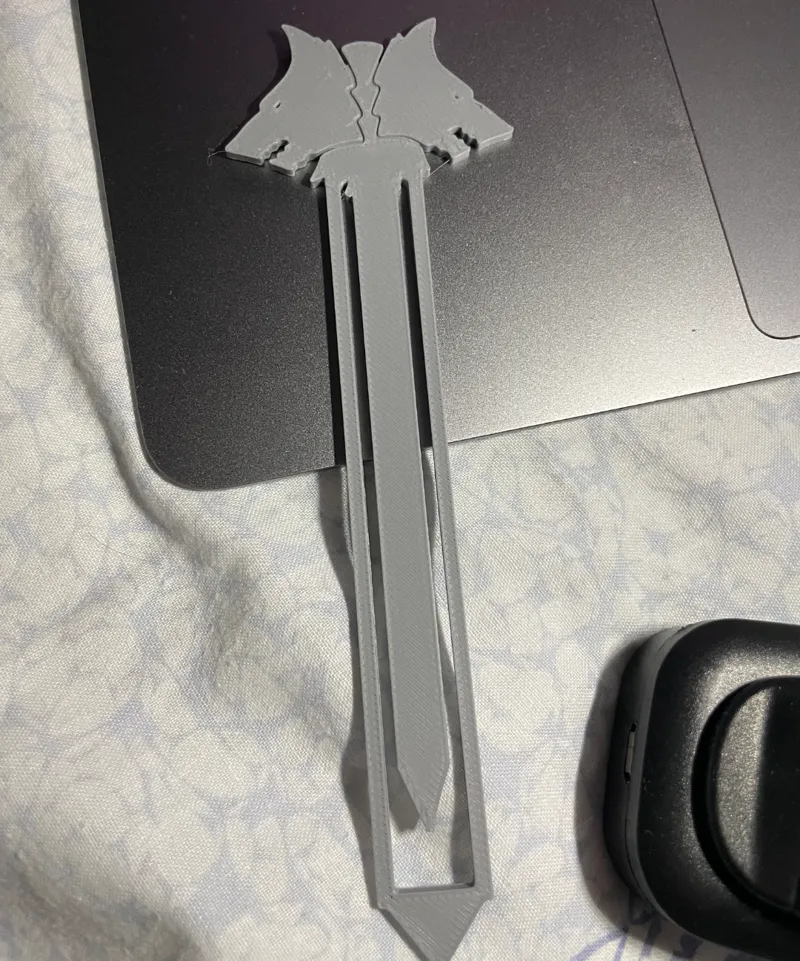 bookmark double wolf 