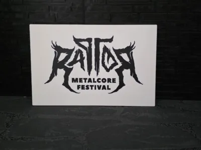 Magnet Schild " Raptor Metalcore Festival "
