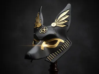 Halloween Cosplay Anubis Steampunk Mask