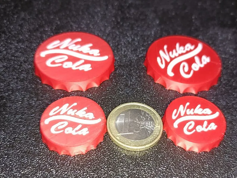 Nuka cola fallout coin 1 euro size