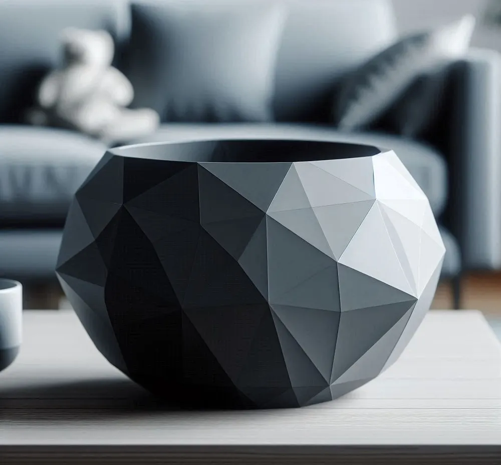 Low Poly Bowl Designer "Cracked Stone" - Free 3D Print Model - MakerWorld