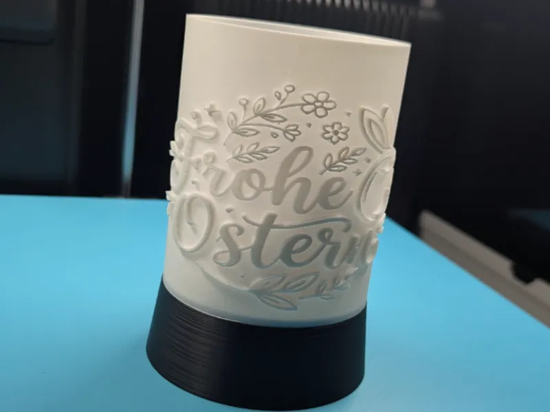 Deko Lithophane Lampe Frohe Ostern