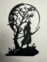 Déco murale silhouette de samouraï — photo 3