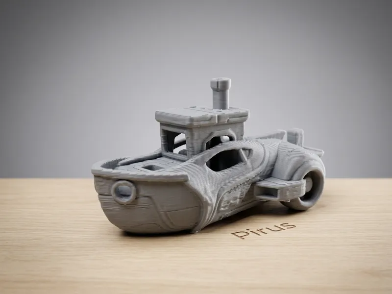 TRON Cyber Benchy-Futuristic Light-Cycle Inspired