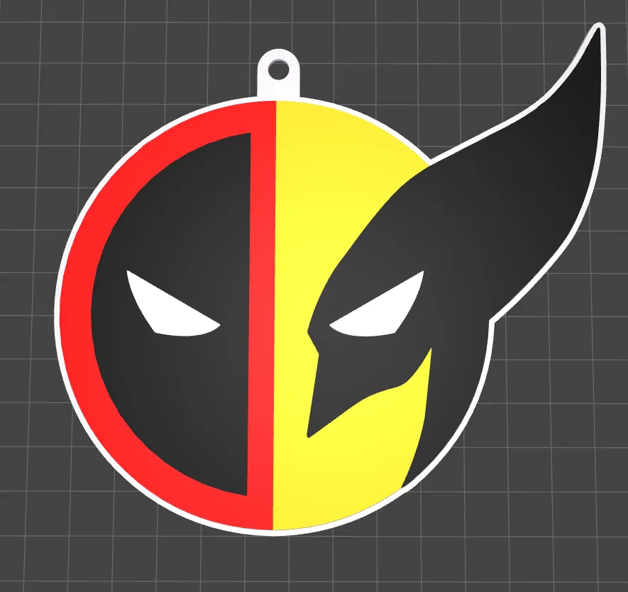 Logo Wolverine & Deadpool by PrintForge3D - MakerWorld