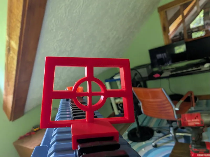 NERF rail mounted red dot sight - cross