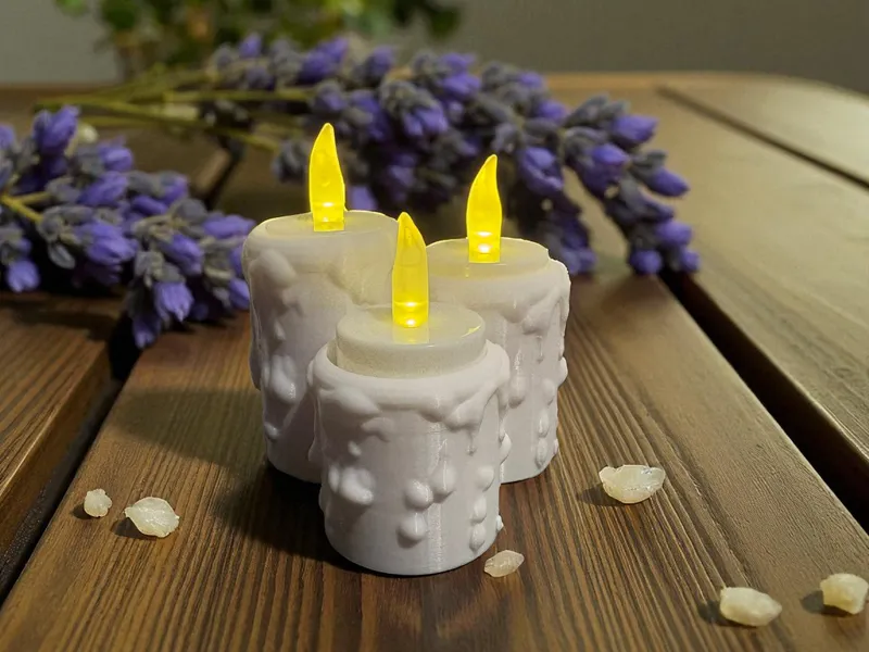 LED-Kerzen mit realistischem Wachs-Look