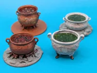 Chaudron et bols pour figurines et dioramas — photo 2