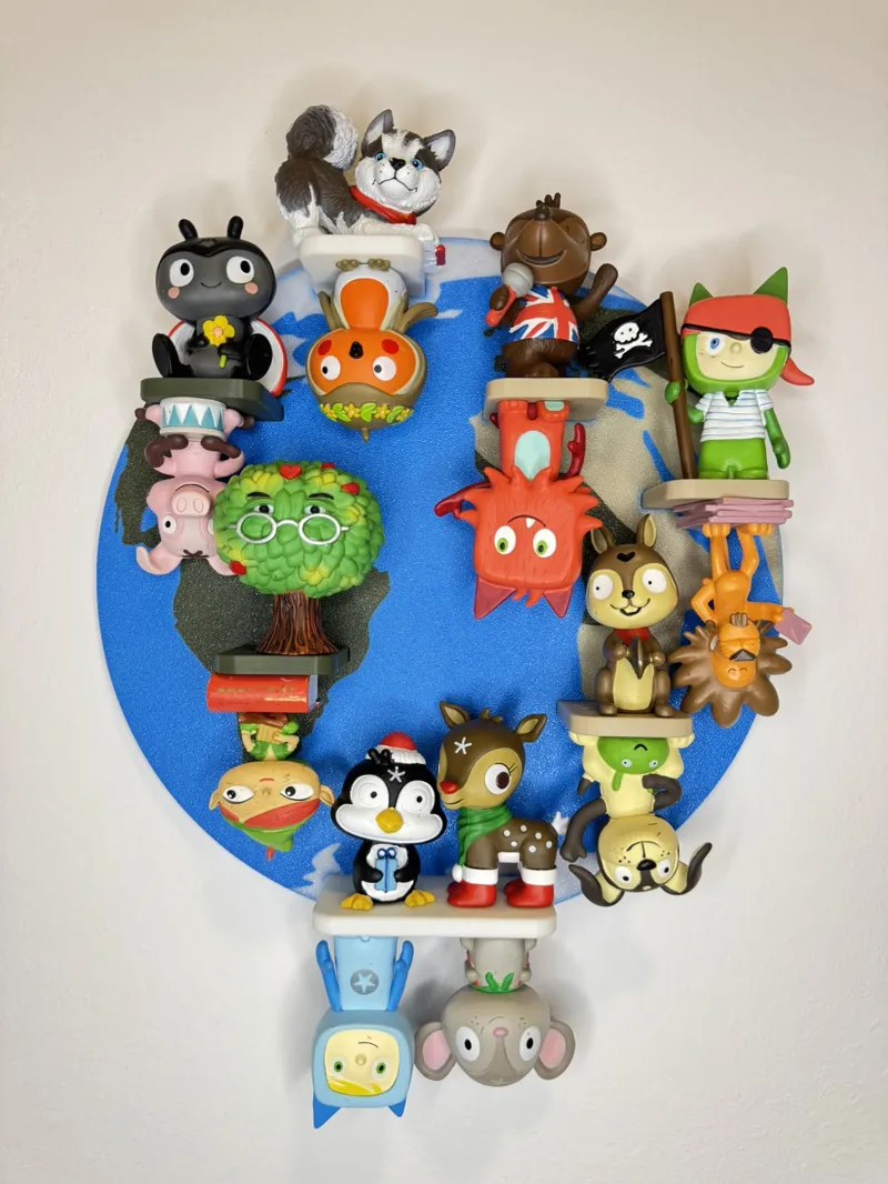 Tonie figures Planet Earth wall shelf