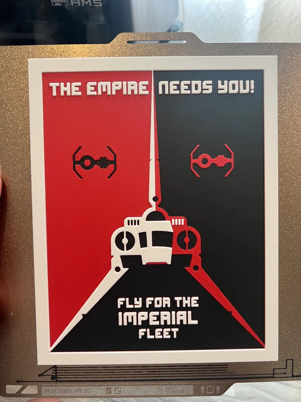 Hue Forge Star Wars The Empire Needs You! - Free 3D Print Model ...