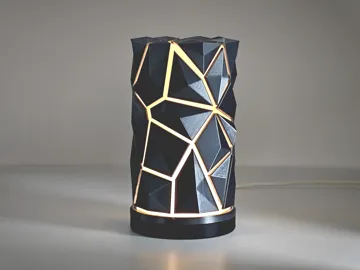 Modelo para impresión 3D: 时光碎片拼图灯|圆柱 — vista de referencia 4