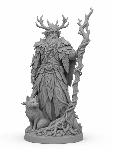 Modelo para impresión 3D: Druid — vista de referencia 2