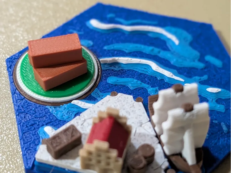 XL Large harbor pieces for Catan 3D print edition