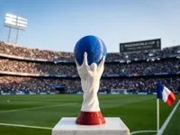 version without a Keychain of the tricolour trophy