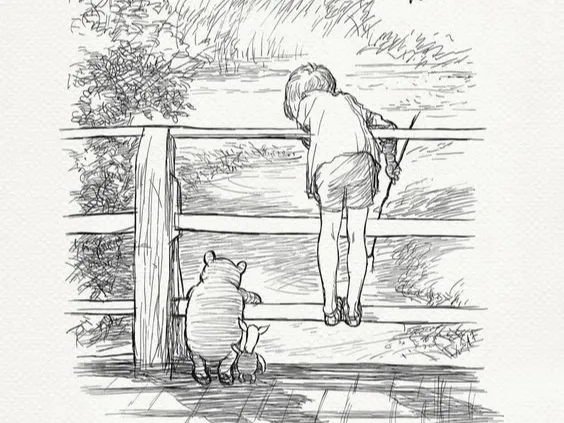 Winnie the poo and Christopher Robin memories