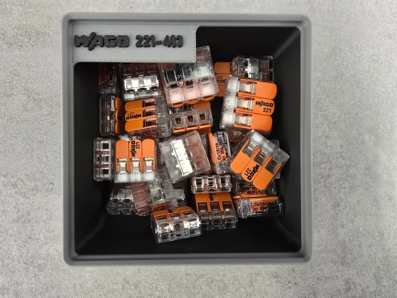 Gridfinity WAGO 221 Storage Box Organizer
