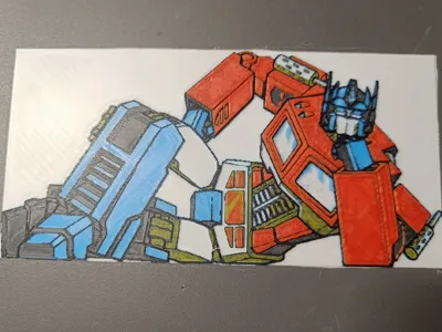 Optimus Fine / Sexy Prime Inspired Hueforge