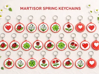 Martisor Keychain Pack – 33 Spring Charms