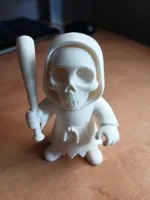 Figurine tête de mort à la batte de baseball — photo 3