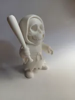 Figurine tête de mort à la batte de baseball — photo 5