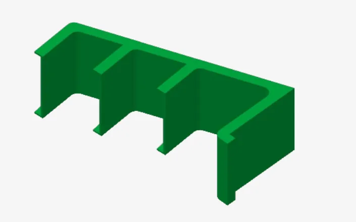 Top glass riser step
