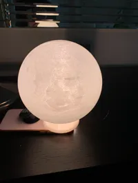 Lampe globe lune lithophanie — photo 2