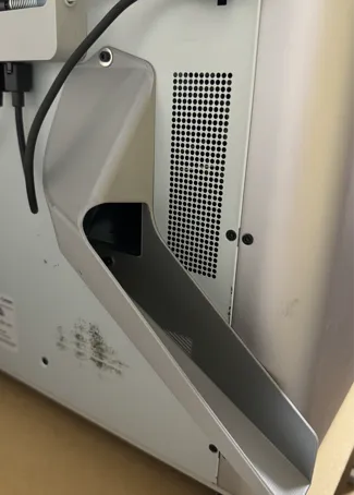 semi-covered poop chute